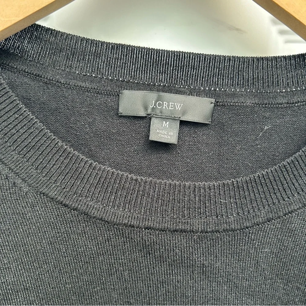 J. Crew Short-sleeve silk-blend crewneck sweater - Picture 2 of 6